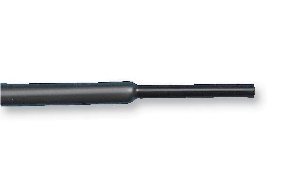 TE CONNECTIVITY Heat Shrink Tubing Black 2:1 Shrink Ratio