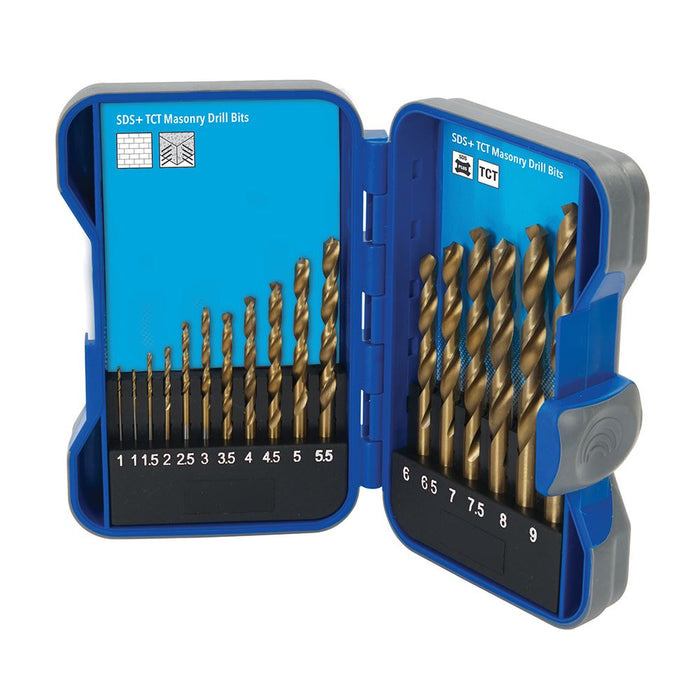 Titanium-Coated HSS Drill Bit Set 17pce - 1 - 9mm