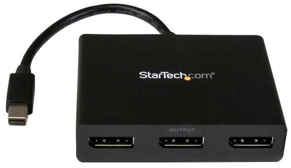 Mini-DisplayPort Male to 3-Port DisplayPort Latching Female MST Hub